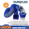 SEWER HOSE KIT  20'  PLASTIC RIB