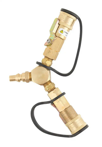PROPANE 'Y' ADAPTER W/SHUT OFF