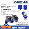 SEWER HOSE KIT  20'  WIRE RIB