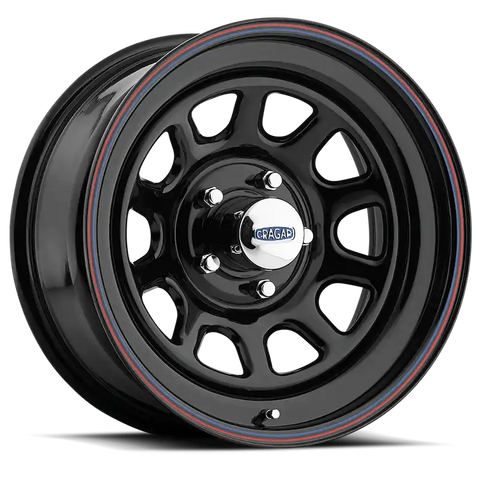 CARLSTAR 1527528565B 15X8.00 5/4.5 DWIN BLKWS 0342