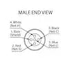 FIELD CONNECTOR  MALE MICRO/MID  90