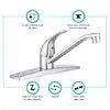 SINGLE LEVER RV KITCHEN FAUCET - BR