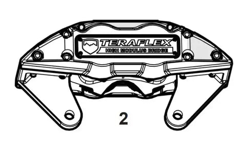 TERAFLEX 4403402 JL /JK REAR HIGH MODULUS BRAKE CALI