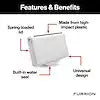 15A OUTDOOR RECEPTACLE COVER WHITE