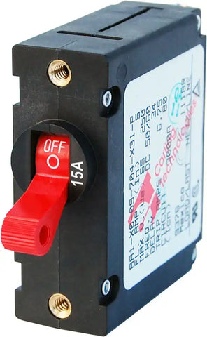 CIRCUIT BREAKER AA1TOGGLE 15A RED