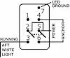 SWITCH CONTURA2 DPDT ON-OFF-ON BLK