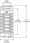 BLUE SEA 5037-BSS FUSE BLOCK STBLADE 6CIRC INDEPENDEN