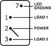 SWITCH CONTURA SPDT ON-OFF-ON