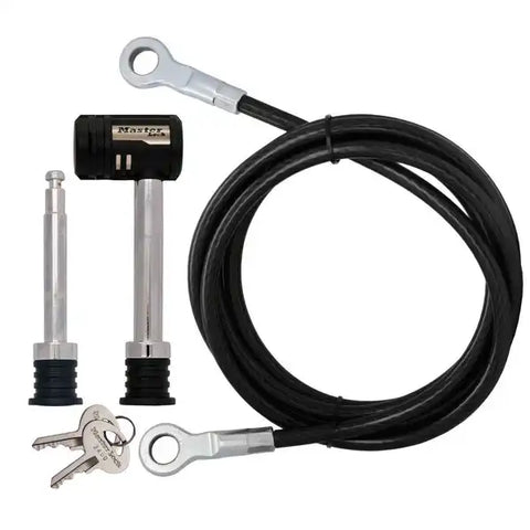 MASTERLOCK 1470DAT 5/8'&1/2' LOCK W/8' CABLE