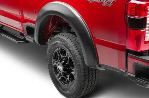 Bushwacker 20150-02 - Extend-A-Fender Flares Black Smooth Finish 2-Piece Rear