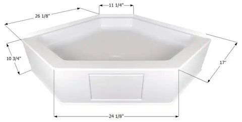 ICON 15233 SHOWER PAN  NSB3434-PW