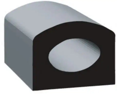 .375 X .625 'D'  EPDM  BL