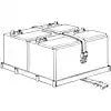 DUAL BATTERY TRAY W/ POLY STRAP