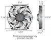 DERALE 16622 12IN TORNADO ELECTRIC FAN