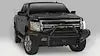 Fab Fours CH20-S4962-1 - Black Steel Front Ranch Bumper w/ Pre-Runner Guard And Tow Hooks