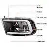 LIGHT BAR STYLE PROJECTOR HEADLIGHT