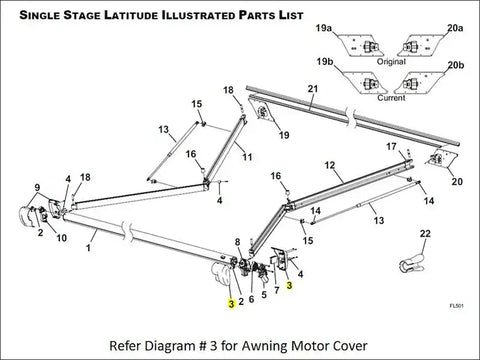 KIT MOTOR COVER LAT WHT