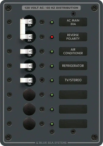 PANEL 120VAC 8POS W/MAIN