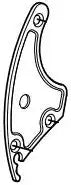 CAREFREE/CO. 062627-001 END PLATE LEADRAIL OUT LT