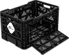 MEDIUM COLLAPSIBLE CRATE BLACK W/ W