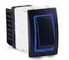 ROCKER SWITCH  HALO DPDT  BLUE HALO
