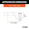 CURT MFG 45836 2' DROP LOADED BALL MOUNT W/ 2' BAL