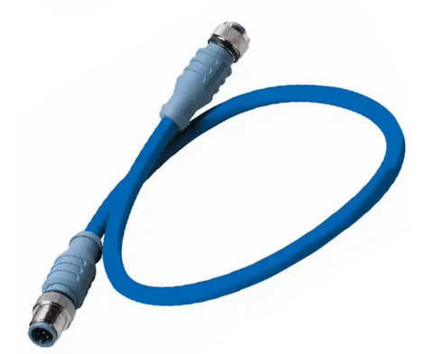 MID DOUBLE-ENDED CORDSET 0.5M BLUE