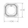 ECCO ELECT ED9040BA DIRECTIONAL LED  DUAL COLOR  FLUSH