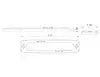 LIGHT STROBE 5-1/8IN 6-LED AMBER/CL
