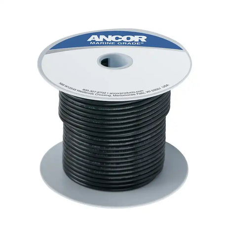 100' #8 BLACK TINNED COPPER