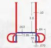 JAEGER 04002895 FLP'N'SL 2' WALL CAP  3' WIPE  20FT
