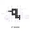 GEN-Y HITCH GH-1225 THE BOSS TORSION-FLEX 2' SHANK 7.5'