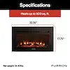 30 INCH FLAT BUILDIN FIREPLACE WIT