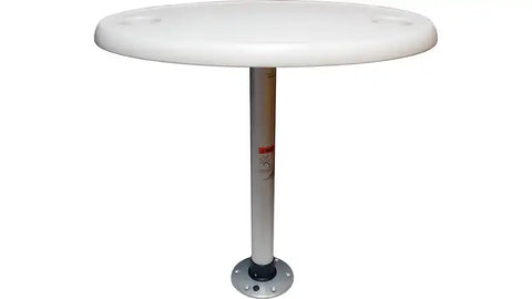 TABLE PACKAGE 18X30 OVAL WHITE
