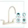J-SPOUT RV KITCHEN FAUCET BISQUE PA