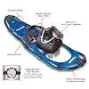 YUKON CHARLIE SNOWSHOE KIT BLUE 30'