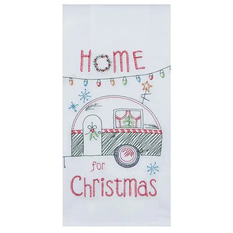 HAPPY CAMPER XMAS FLOUR SACK