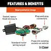 CURT MFG 56494 CUSTOM WIRING HARNESS  4-WAY FLAT O