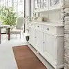 SOLID ESPRESSO 2.5X7 WASHABLE RUG