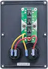 PANEL SWITCH H2O CB 4POS SCKT & USB
