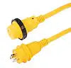 CORDSET  30A 125V  50'  YELLOW