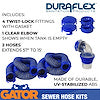 SEWER HOSE KIT  30'  PLASTIC RIB