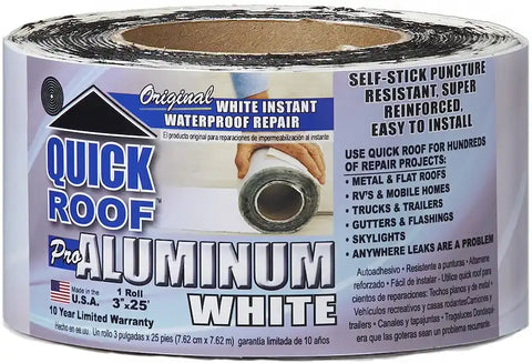 3'X25' WHITE QUICK ROOF