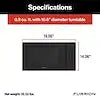 0.9 CU FT  BUILTIN MICROWAVE BLAC