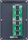 BLUE SEA 4322-BSS PANEL SWITCH H2O CB 6POS GRAY