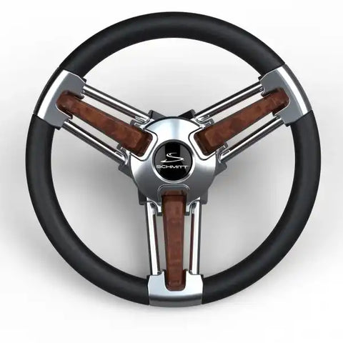 BURANO STEERING WHEEL  BLACK / BURL