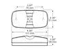 LED M/C PC MV RECT DBL BULLS-EYE  4