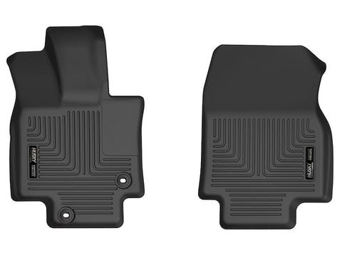 Husky Liners 15321 - WeatherBeater™ Molded Fit Floor Liners, Raised Ridge Design, Black TPO, 2-Piece Set
