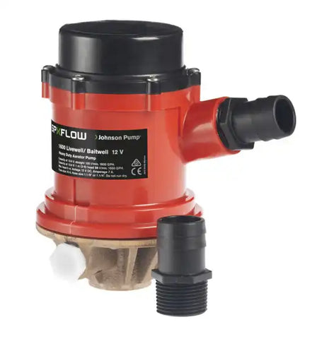 LIVWELL PMP 1600 GPH 12V WITH INLET
