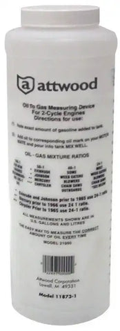ATTWOOD MARI 11873-1 FUEL/OIL MIXING BOTTLE